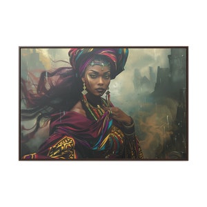 Oya Leinwand | Wohnkultur Wandkunst |Große Leinwand | Yoruba | Santeria