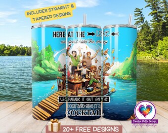 Bicchiere Lake Life: Dock Party 20oz Skinny Wrap (download digitale)