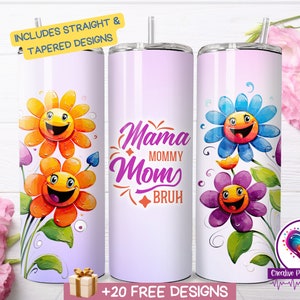 Mama Mommy Mom Bruh Tumbler Sublimation Design (Digital Download)