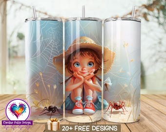 Tumbler Wrap Spider Girl 20 oz: sublimatieontwerp (png/pdf)