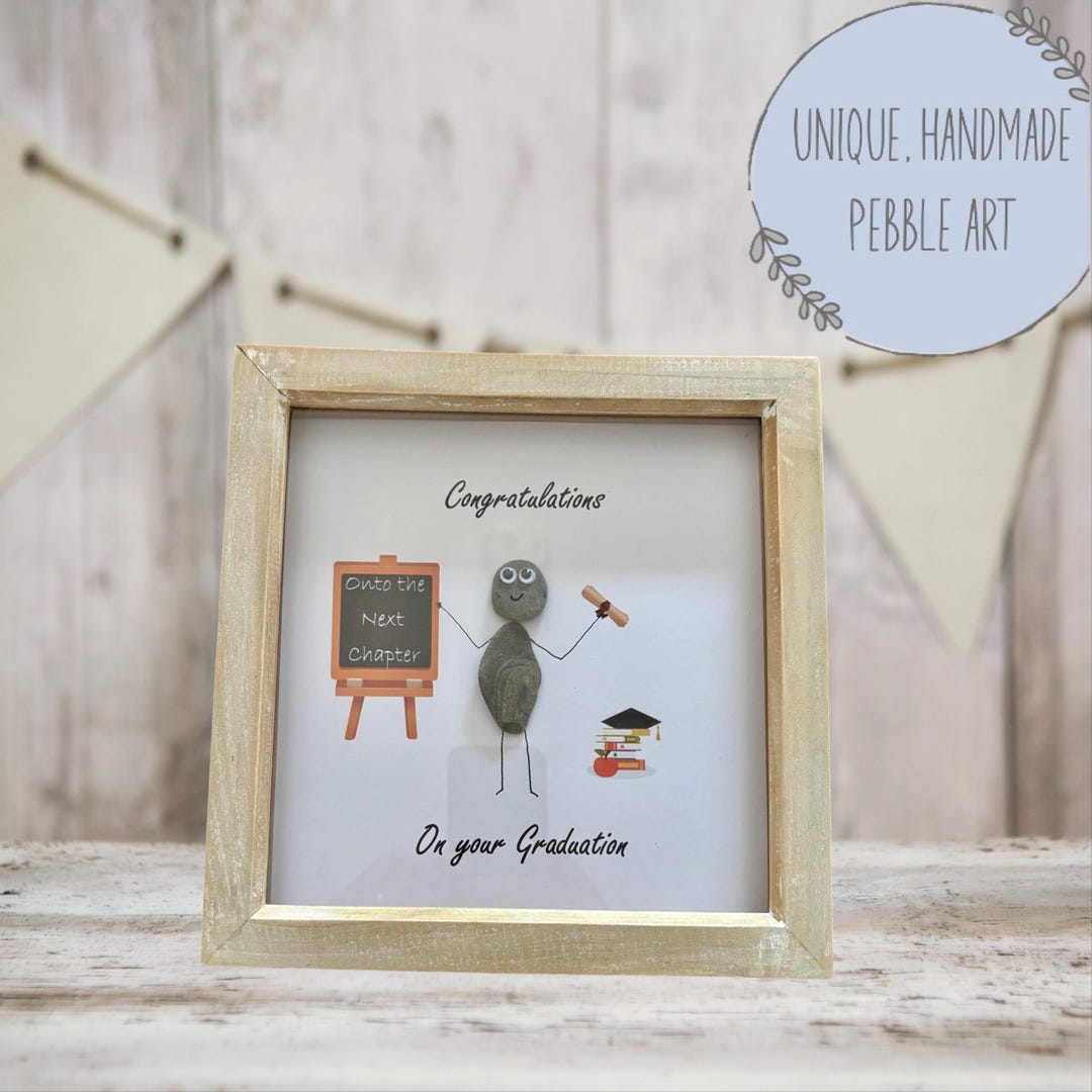 Personalized Graduation Pebble Art Frame | 'next Chapter' Gift - Etsy