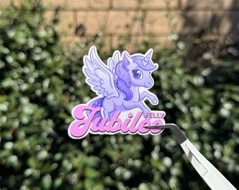 Jelly Jubilee Cute Pegasus Sticker, perfect for Crescent City fans, booktok, bookstagram, fantasy reader, kindle sticker, bookish sticker