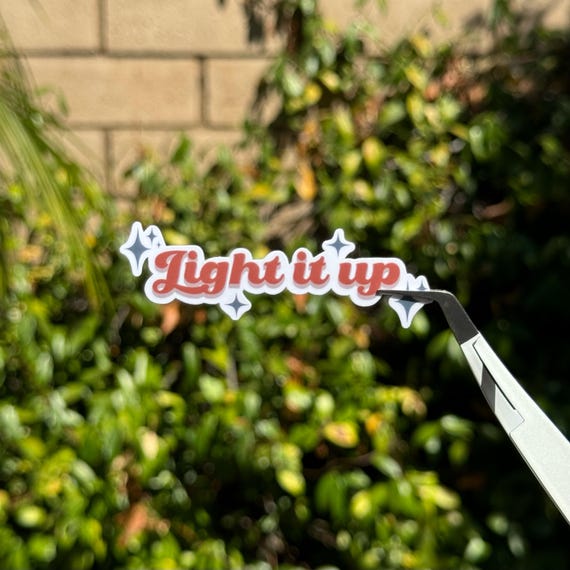 Light It Up Sticker, Crescent City inspired sticker, bookish sticker, fantasy sticker, kindle sticker