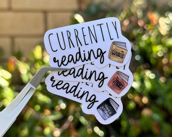 Currently Reading Fourth Wing, Iron Flame, Onyx Storm sticker, bookish sticker, kindle sticker, empyrean series, fantasy, romantasy,