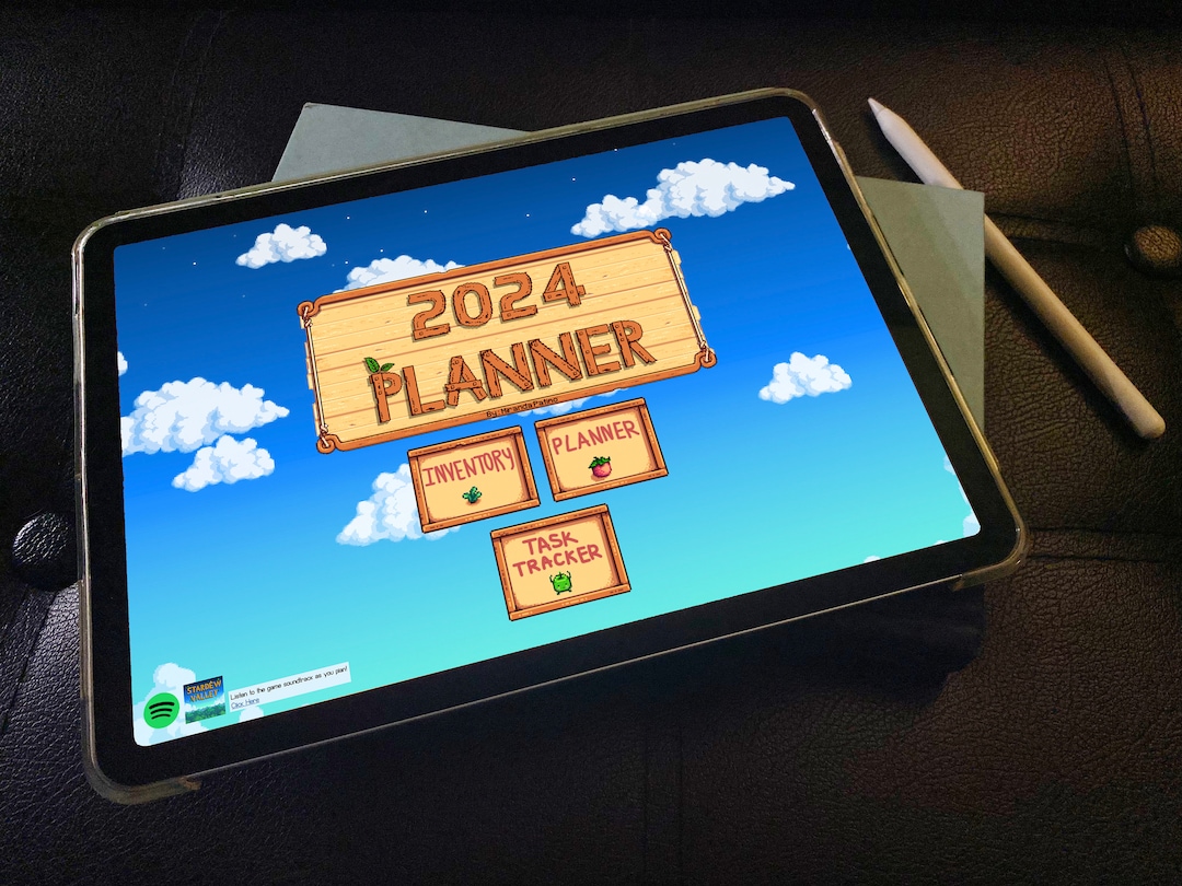 Stardew Valley Digital 2025 Planner Includes Monthly Calendars, Weekly