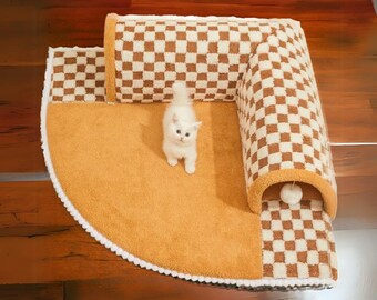 Cat Tunnel Bed,Cat Tunnel,Cat Cave,Cat Furniture,Pet Bed,Cat Bed,Large Cats Bed,Pet Furniture,Cotten Cat Cave,Indoor Cat Hideout,Bed For Cat