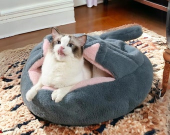 Winter Cat Bed,Plush Cat Bed,Cute Cat Couch,Cat Furniture, Pet Bed, Cat Bed, Small Dog Bed,Pet Furniture,Cat Plush,Bed For Cat,Wool Cat Cave