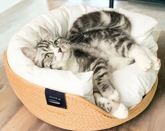 Wooden Cat Nest,Cat Cave,Cat Furniture,Pet Bed,Cat Bed,Large Cats Bed,Pet Furniture,Wool Cat Cave,Wooden Cat House