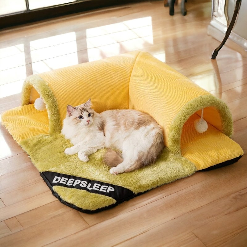 Cat Tunnel Bed,cat Tunnel,cat Cave,cat Furniture,pet Bed,cat Bed,large