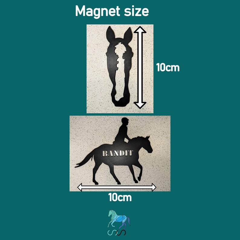 Sign Rider Magnets Custom 3D Printed Horse Magnet - Etsy