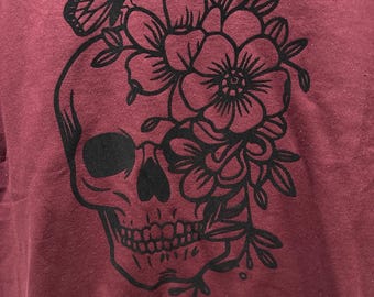 Floral Skull Shirt