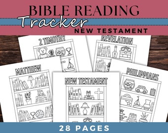 Bibellese-Tracker-Bündel für das Neue Testament, Färbung Bibellese-Tracker für Familienbibellese