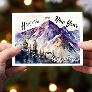 Happy New Year Printable Card, New Year New Adventure Greeting Card - Etsy