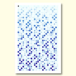 Numeri primi blu (poster matematico 11"x17")