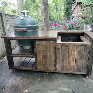 Big Green Egg and Griddle Table