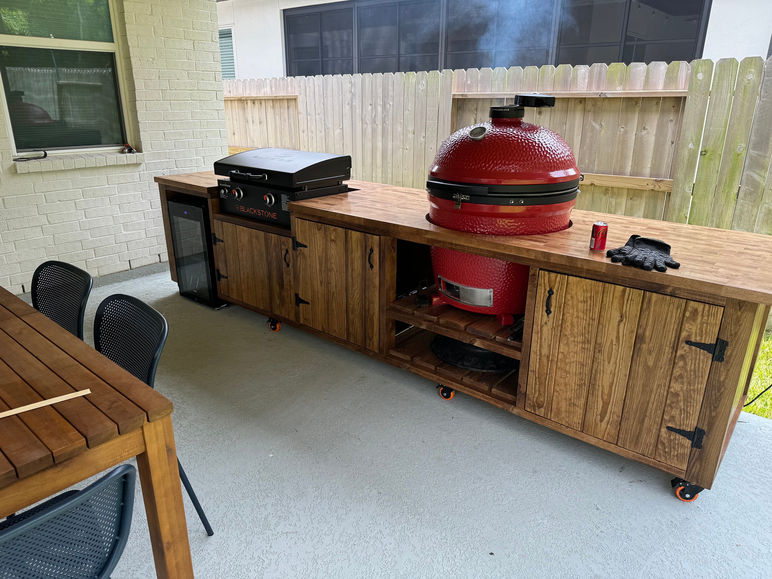 Custom Outdoor Kitchen Island, Grill Station, BBQ Cart - Etsy