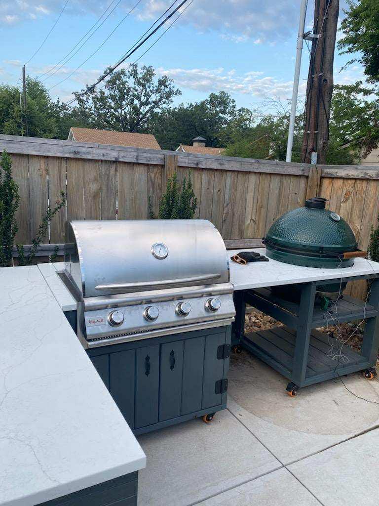 Custom Outdoor Kitchen, Grill Station, BBQ Cabinet, Granite - Etsy