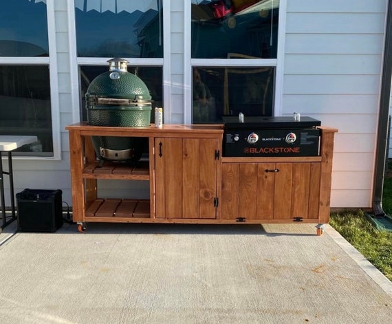 Blackstone griddle outdoor kitchen hot sale