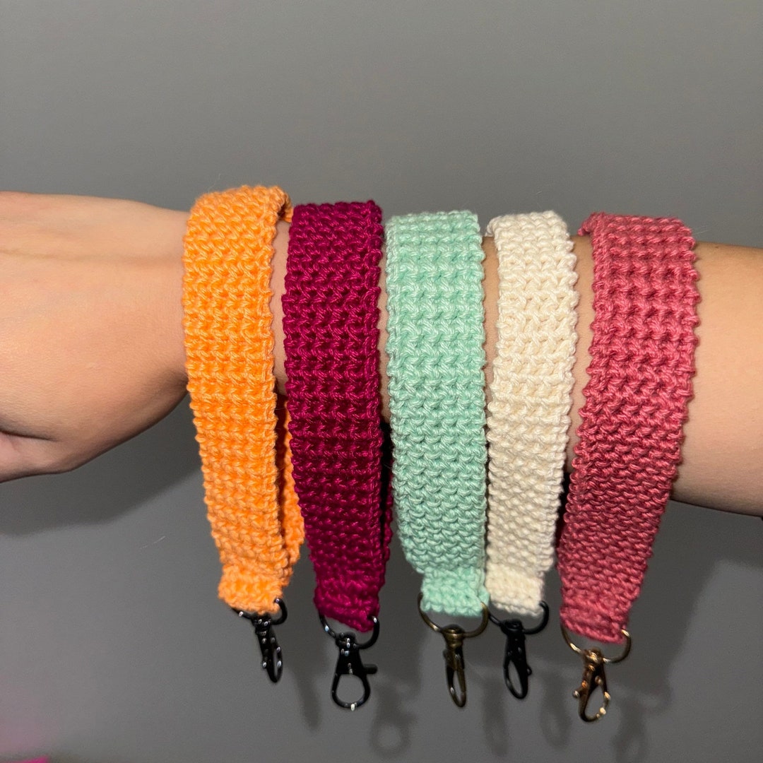 Crochet Keychain Wristlet Etsy