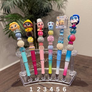 Character pens, DOORABLE pen, beadable pens, Disney character, mouse doorable pen, beaded ballpoint pen, series11 autograph pen
