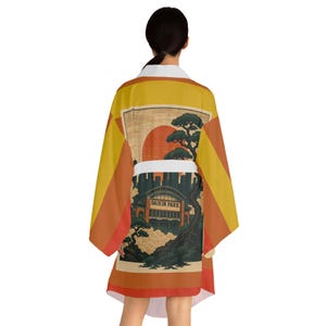 H-Town Rainbow Long Sleeve Kimono Robe (AOP)