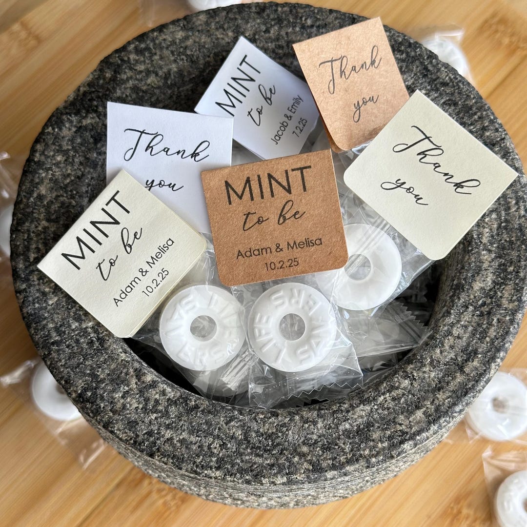 Mint to Be Wedding Favors for Guest in Bulk With Personalized Bride and ...