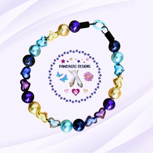 Dog Bead Collar, Spring Beaded Collar, Name Dog Collars, Handmade Dog Collar, Beaded Dog Collar, Dog Pearls