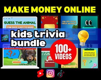 Kids Trivia Quiz Videos: Educational Shorts for YouTube, TikTok, Reels
