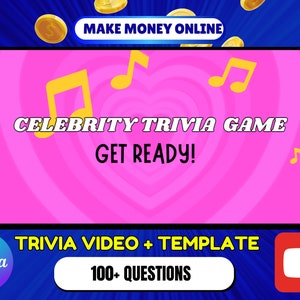 YouTube-video om kändistrivia | Innehåll för sociala medier | Canva-mall och redo att publiceras viralt på YouTube bild 1