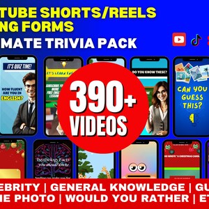 Trivia Intro Video Ultimate Viral Quiz & Trivia Video Pack | Social Media Content | Canva ...
