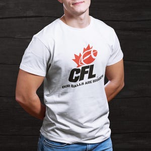 Style rétro CFL - Nos boules sont plus grosses - T-shirt vintage avec logo imprimé