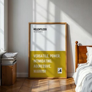 Poster di boxe implacabile con citazione del record, panamense - A2 / A3 / A4 / A5 Arte sportiva moderna e vintage da parete