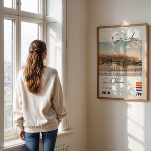 Affiche du football mondial 2010, Espagne vs Pays-Bas, Afrique du Sud, impression football, art mural vintage, excellent cadeau pour lui ou elle image 6