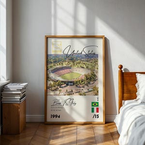 Brasil ( Brazil ) vs Italy 1994 World Cup Final Print in United States / Football Soccer Poster