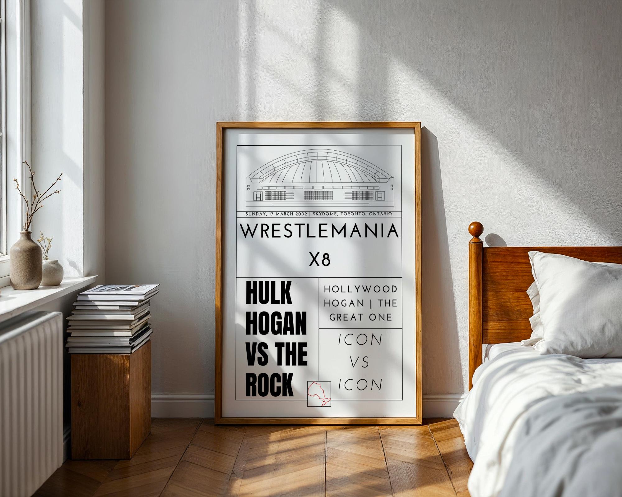 Cool Modern Wrestling Poster Wrestlemania 18 Poster Memory the