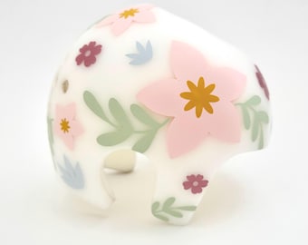 Floral Cranial Helmet Decals: Pastels and Rose Gold