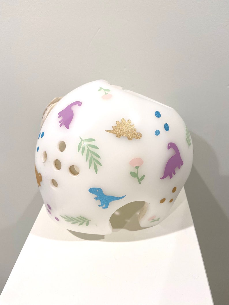 Baby Girl Dinosaur Cranial Helmet Decals Etsy