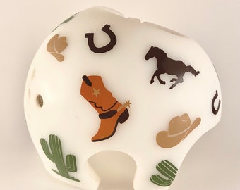 Baby Boy Cowboy Cranial Helmet Decals