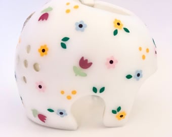 Small Floral Cranial Helmet Decals: Pastels or Pinks