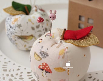 Apple Pincushion Sewing Pattern: (PDF Pattern)