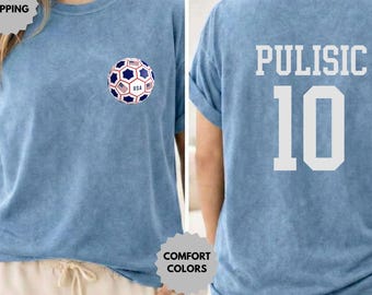 T-shirt Coupe du monde États-Unis 2026 personnalisé Comfort Colors®, T-shirt Coupe du monde personnalisé, T-shirt équipe de football des États-Unis, T-shirt personnalisé, Maillot de football États-Unis Canada Mexique