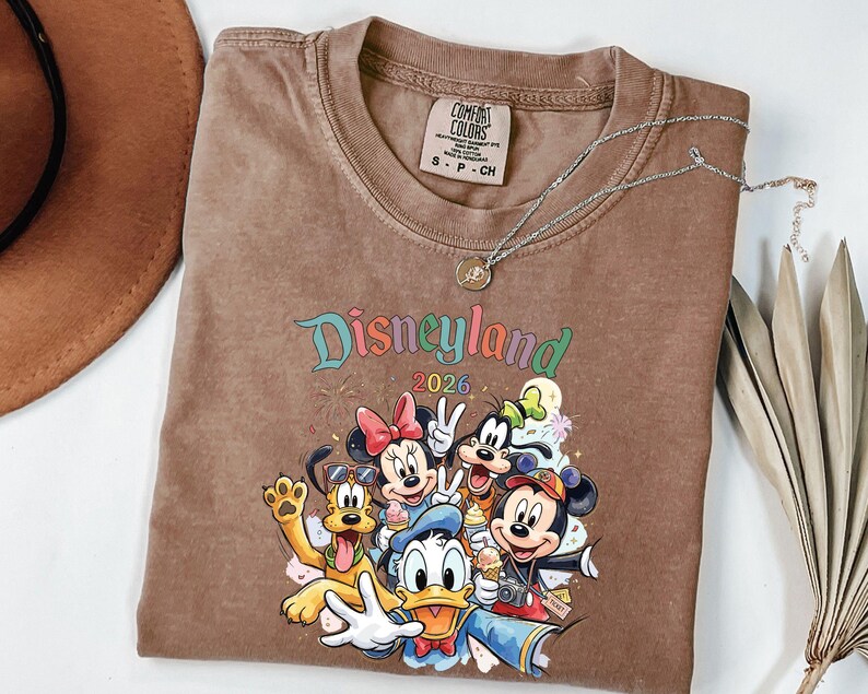 Comfort Colors Disneyland 2026 Shirts, Disneyland Shirts, Disney Vacation T-shirt, Disney Couple Shirt, Disney Clothes, Disney Family zdjęcie 6