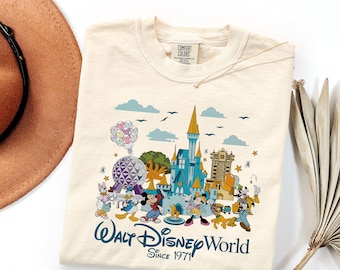 Comfort Colors® Retro Disneyworld Aesthetic Shirt, Disney Girls Trip Shirts, Mickey and Friends Shirt, Disney Vacation Shirt