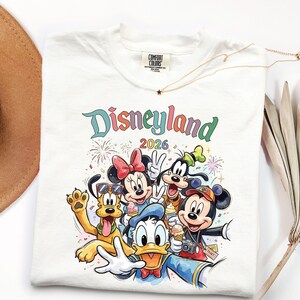 Comfort Colors Disneyland 2026 Shirts, Disneyland Shirts, Disney Vacation T-shirt, Disney Couple Shirt, Disney Clothes, Disney Family zdjęcie 3