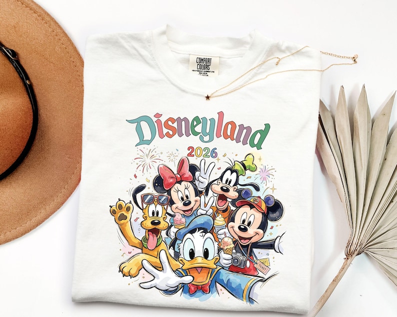 Comfort Colors Disneyland 2026 Shirts, Disneyland Shirts, Disney Vacation T-shirt, Disney Couple Shirt, Disney Clothes, Disney Family zdjęcie 3