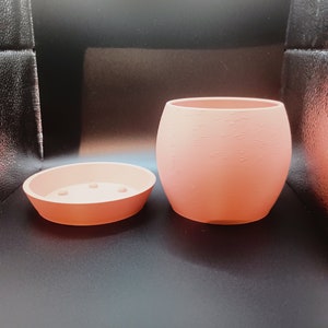 Orchid Round planter with water basin