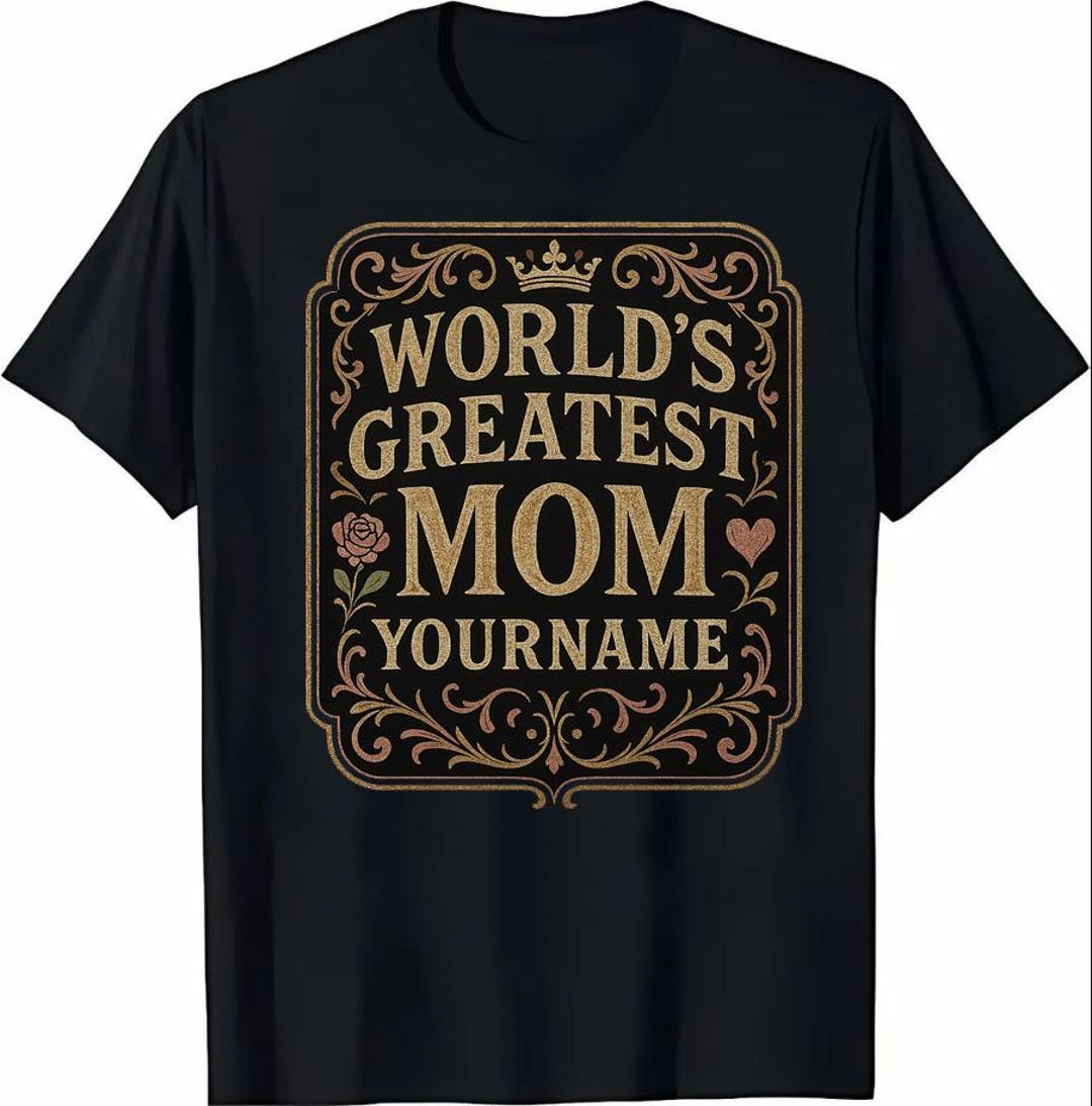 Mom Your Names R Custom Name/ Personalization Shirt for Mom - Mother's Day Gift - World ...