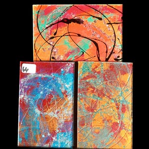 Multi-color 3 pack Mosaic Glass Pack Glitter Glass Tile Sheets for cutting up for mosaic art crafting. Opaque. Not stained glass. Set #66
