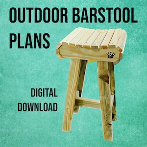 30 Inch Outdoor Barstool Plans