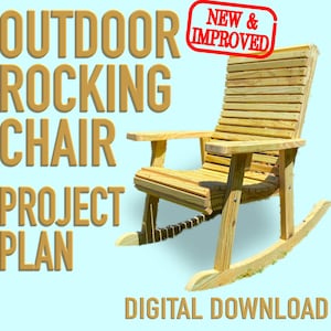 Outdoor Rocking Chair Project Plan | New & Improved!